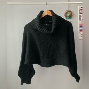 Akira cropped cowl neck sweater.